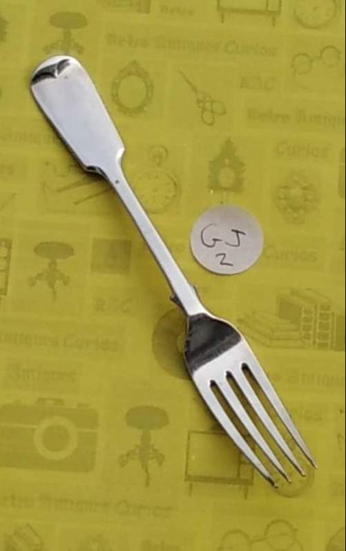2. Josiah Williams Victorian Sterling Desert Fork 1897
